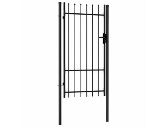 vidaXL Hekpoort BOXTEL Enkele Deur 1x1.75m Zwart - 35% Korting