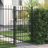 vidaXL Hekpoort BOXTEL Enkele Deur 1x1.75m Zwart - 35% Korting