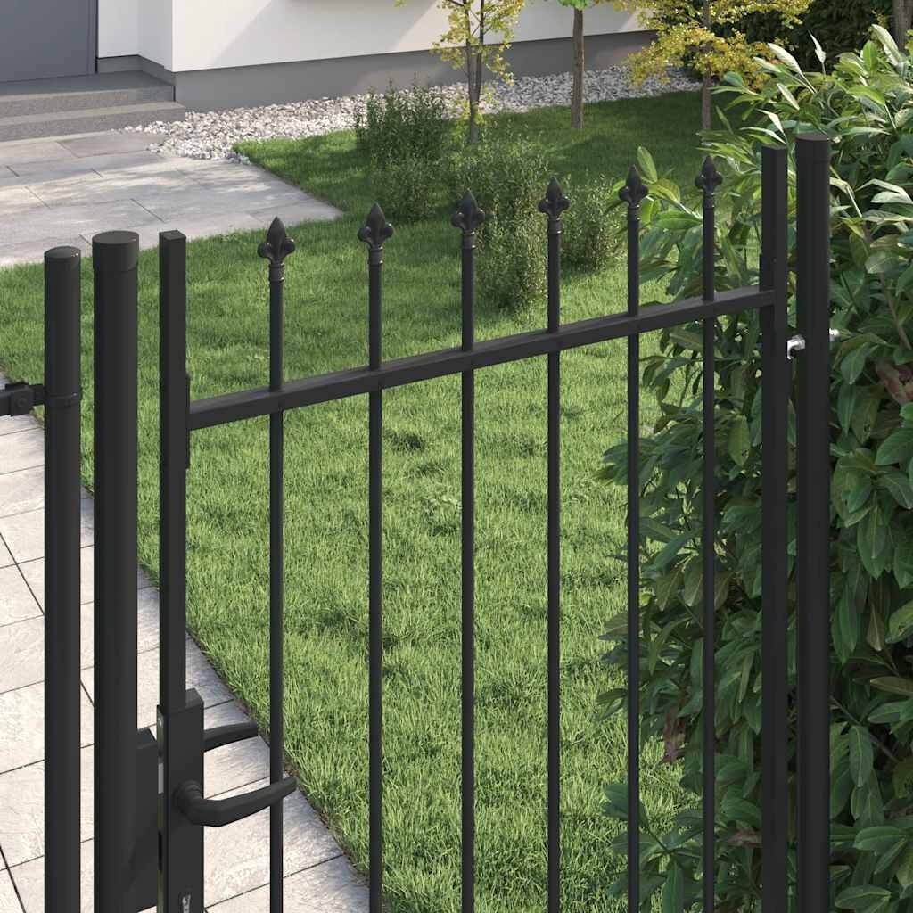 vidaXL Hekpoort BOXTEL Enkele Deur 1x1.75m Zwart - 35% Korting