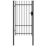 vidaXL Hekpoort BOXTEL Enkele Deur 1x1.75m Zwart - 35% Korting