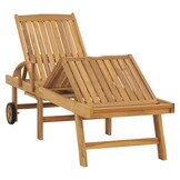 Teakhouten Ligbed met 4 standen - 35% Korting
