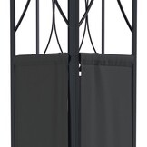 VidaXL Prieel met dak 300x300x270 cm Staal Antraciet - 35% Korting