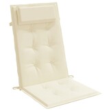 vidaXL Stoelkussens 6 st Hoge Rug Oxford Crème 34% Korting