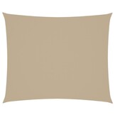 Rechthoekig zonnescherm 4x6m beige met 34% korting