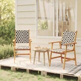 vidaXL Tuinstoelen (2 stuks) Massief Acaciahout - 34% Korting