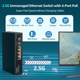 2.5G PoE Switch met 10G SFP poorten - 78W - Onbeheerd, 34% Korting