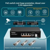2.5G PoE Switch met 10G SFP poorten - 78W - Onbeheerd, 34% Korting