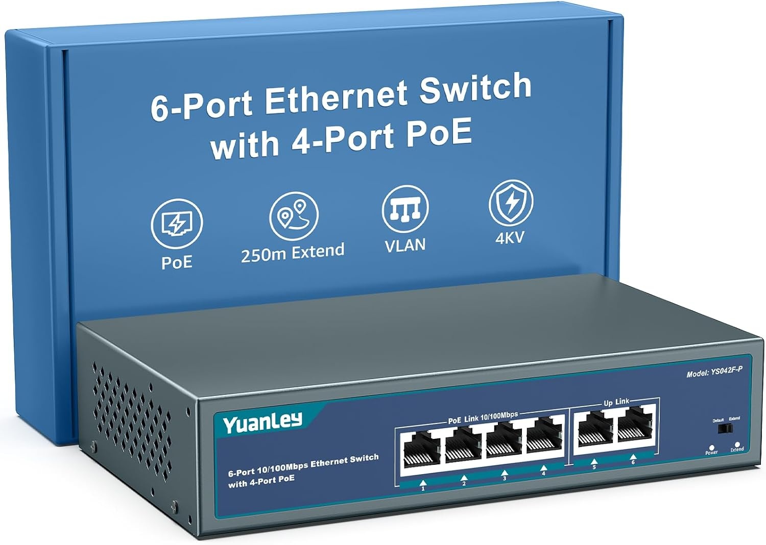 2.5G PoE Switch met 10G SFP poorten - 78W - Onbeheerd, 34% Korting