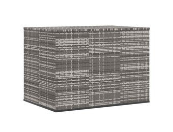 vidaXL Tuinbox 145x100x103 cm Polyetheen Rattan Grijs - 35% Korting