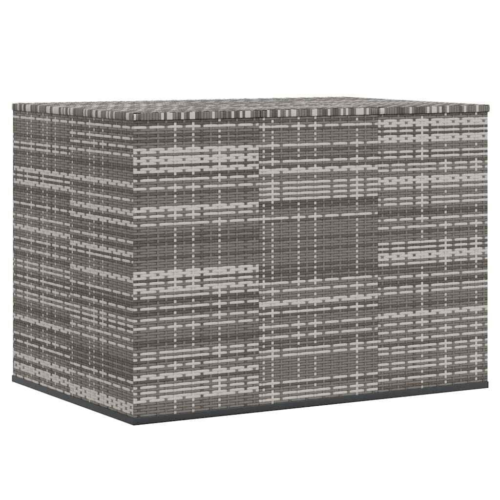vidaXL Tuinbox 145x100x103 cm Polyetheen Rattan Grijs - 35% Korting