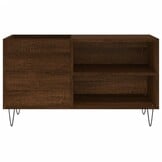 Platenkast 85x38x48 cm bewerkt hout bruin eikenkleur met 34% korting