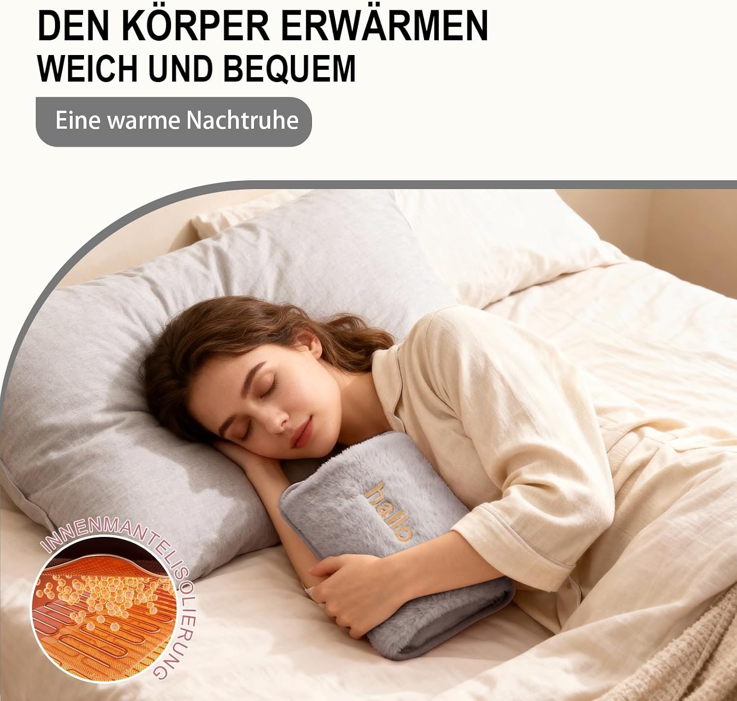 Elektrische Warmfles Grijs (33% korting)