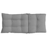 vidaXL Stoelkussens Hoge Rug Oxford Stof Grijs (6 stuks) - 34% Korting