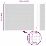 VidaXL Gelast Gaashek 2500x160cm Groen - 34% Korting!