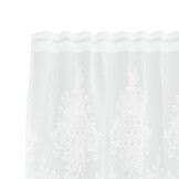 Kantgordijn Wit 260 x 600 cm Polyester - 32% Korting