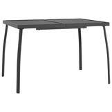 vidaXL Tuintafel Staalgaas 110x80x72 cm Antraciet - 34% Korting!