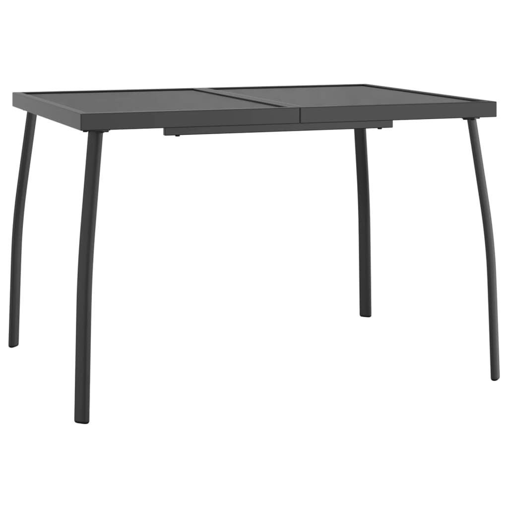 vidaXL Tuintafel Staalgaas 110x80x72 cm Antraciet - 34% Korting!
