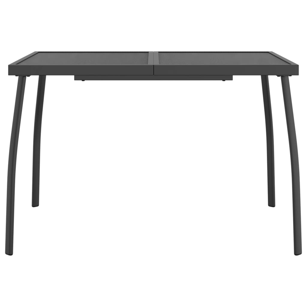 vidaXL Tuintafel Staalgaas 110x80x72 cm Antraciet - 34% Korting!