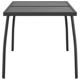 vidaXL Tuintafel Staalgaas 110x80x72 cm Antraciet - 34% Korting!