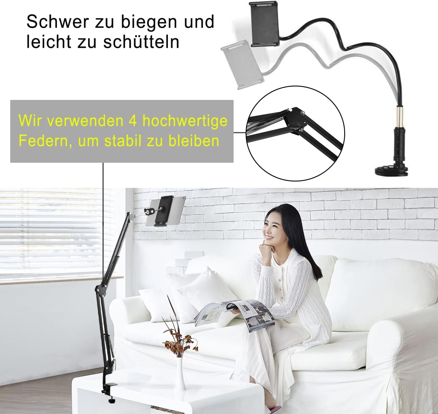 SAMHOUSING Tablet & Telefoonstandaard - 32% Korting - Bed & Bureau
