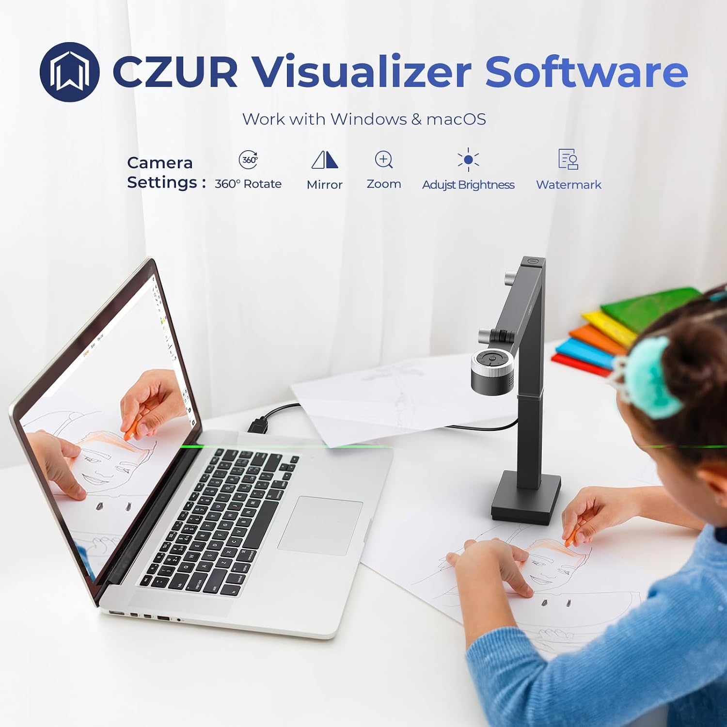 CZUR Fancy S Pro 4K Documentcamera Zwart - 34% Korting