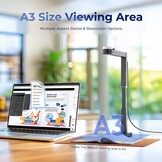 CZUR Fancy S Pro 4K Documentcamera Zwart - 34% Korting