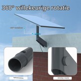 Starlink houder, 360° verstelbare korte wandhouder, accessoires voor Gen 3 en Mini