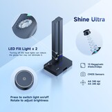 CZUR Shine Ultra Book Scanner 13MP Draagbare documentenscanner, A4/A3-scanner, hogesnelheidsscannen voor thuis, bibliotheken, scholen en kantoren. CZUR-scanner ondersteunt Windows/macOS/Linux. - Maat 13 Megapixel