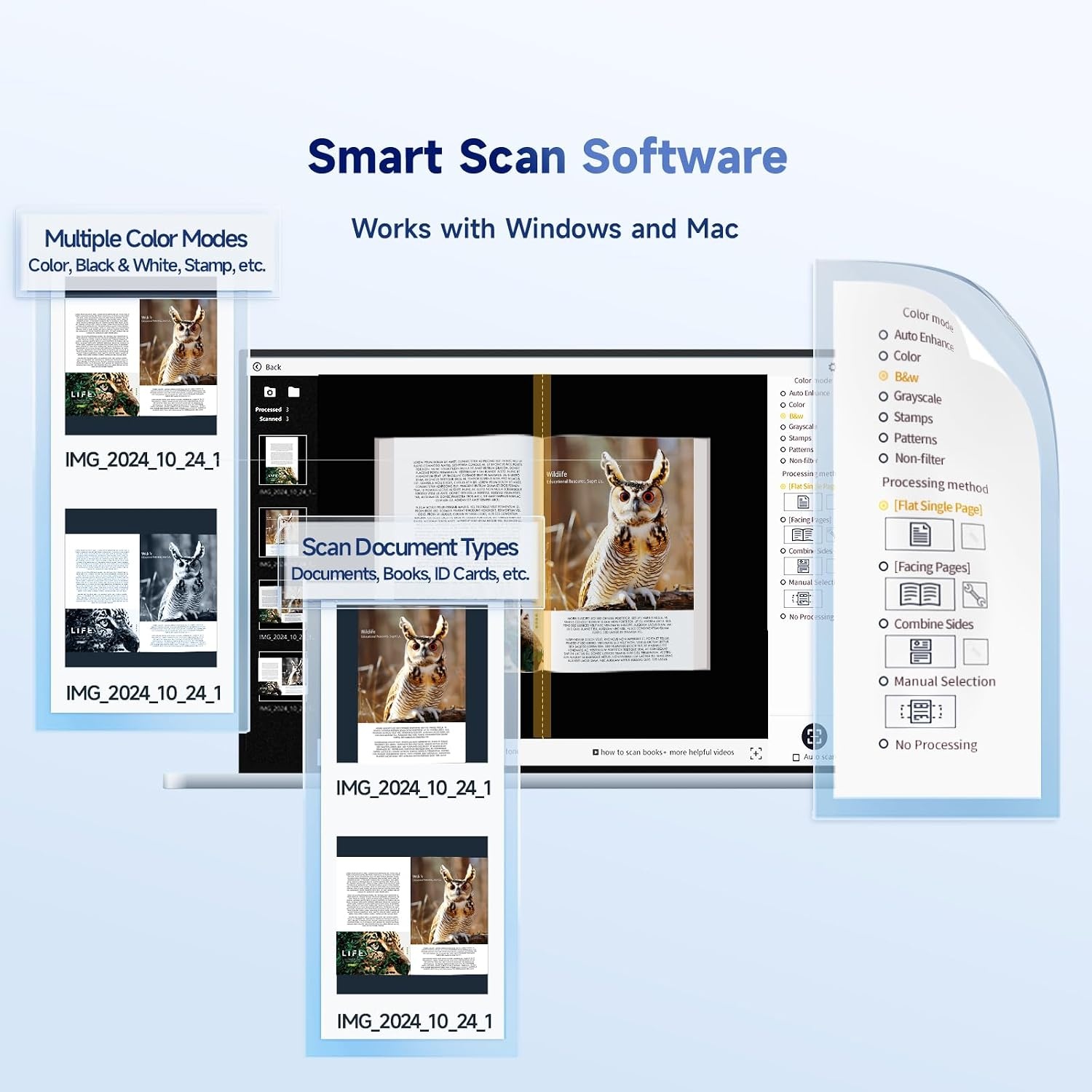 CZUR Shine Ultra Book Scanner 13MP Draagbare documentenscanner, A4/A3-scanner, hogesnelheidsscannen voor thuis, bibliotheken, scholen en kantoren. CZUR-scanner ondersteunt Windows/macOS/Linux. - Maat 13 Megapixel