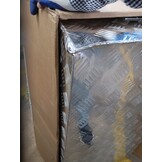 vidaXL Opbergbox 100x55x37 cm aluminium zilverkleurig