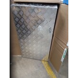 vidaXL Opbergbox 100x55x37 cm aluminium zilverkleurig