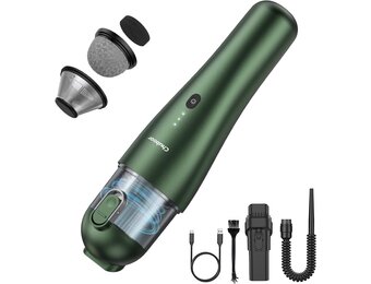 Draadloze Handstofzuiger voor auto, huis & kantoor | 7500 Pa | 70W | 120ml stofreservoir | 25 min accuduur | Groen