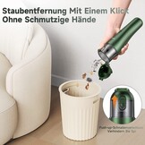 Draadloze Handstofzuiger voor auto, huis & kantoor | 7500 Pa | 70W | 120ml stofreservoir | 25 min accuduur | Groen