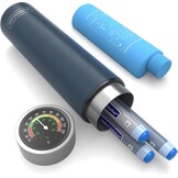 DISONCARE Insuline Cooler Reiscase voor 3 Pennen met Mechanische Temperatuurweergave, Medicijnen Koeltas, Monjaro Reiscase, Houdt 2–8°C 24U, TSA Goedgekeurde Medicijnen Cooler voor Diabetes Reizen