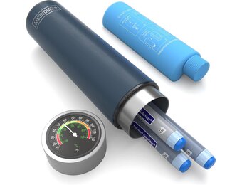 DISONCARE Insuline Cooler Reiscase voor 3 Pennen met Mechanische Temperatuurweergave, Medicijnen Koeltas, Monjaro Reiscase, Houdt 2–8°C 24U, TSA Goedgekeurde Medicijnen Cooler voor Diabetes Reizen