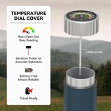 DISONCARE Insuline Cooler Reiscase voor 3 Pennen met Mechanische Temperatuurweergave, Medicijnen Koeltas, Monjaro Reiscase, Houdt 2–8°C 24U, TSA Goedgekeurde Medicijnen Cooler voor Diabetes Reizen
