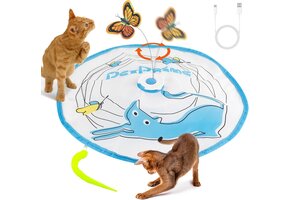 Interactief Kattenspeelgoed: Roterende Vlinder & Veerhengel (66% Korting)