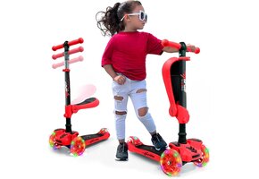 Kinderstep 3-wiel met LED-wielen en 34% Korting