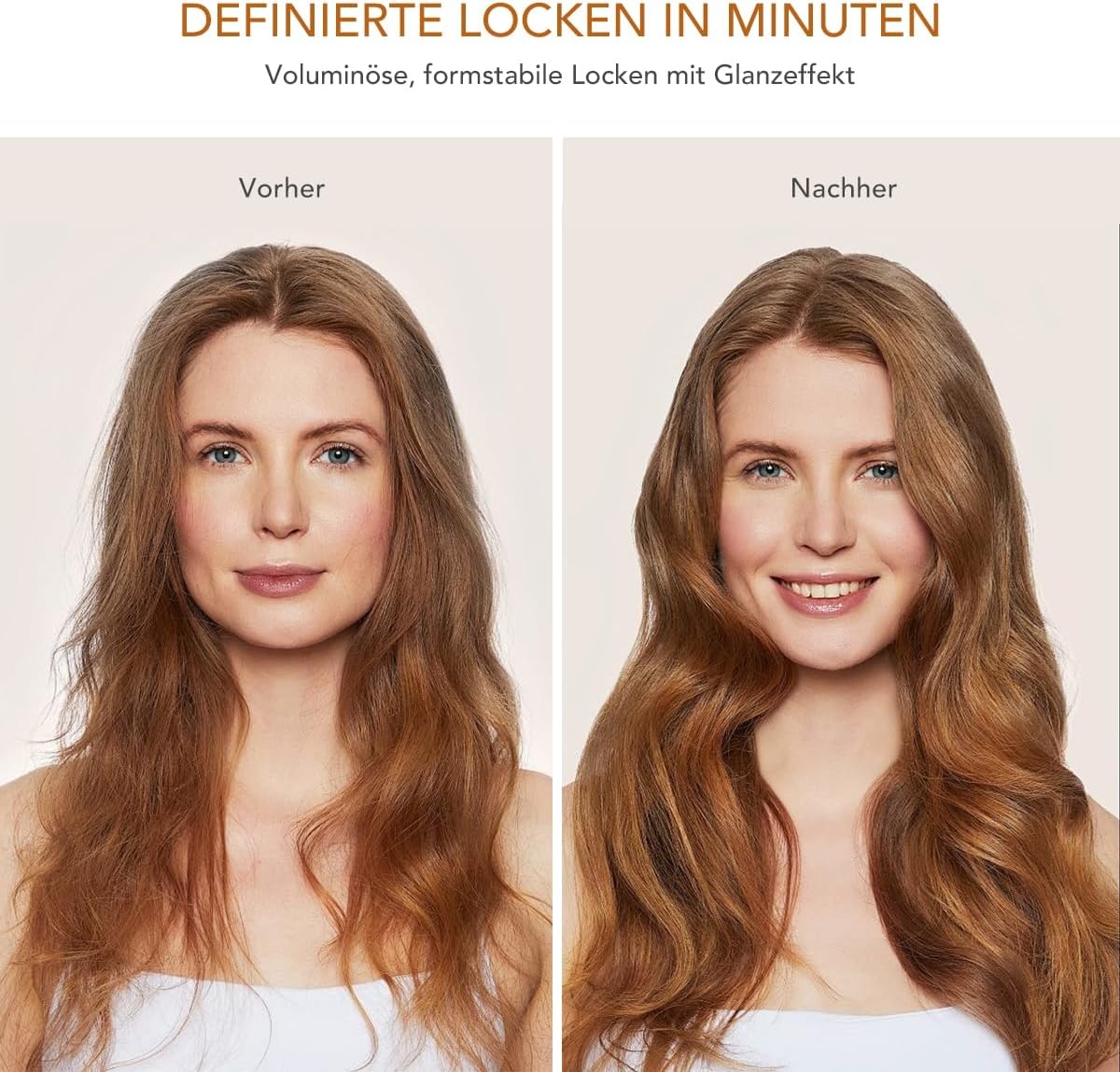 Grote ronde volumeborstel-opzetstuk voor Dyson Airwrap, met lange, fijne borstelharen om het haar vorm en meer volume te geven, compatibel met HS01/HS05/HS08, koper