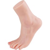 Silicone Kunstmatige Voet Nursing Mannequin Realistische 1:1 Restauratie Flexibele Zachte Oefenmodel Display Juwelen Prosthetiek Manicure Kunstcollectie (Vrouwelijke, Licht, Links)