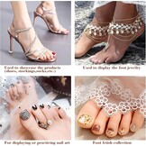 Silicone Kunstmatige Voet Nursing Mannequin Realistische 1:1 Restauratie Flexibele Zachte Oefenmodel Display Juwelen Prosthetiek Manicure Kunstcollectie (Vrouwelijke, Licht, Links)
