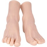 Silicone Kunstmatige Voet Nursing Mannequin Realistische 1:1 Restauratie Flexibele Zachte Oefenmodel Display Juwelen Prosthetiek Manicure Kunstcollectie (Vrouwelijke, Licht, Links)