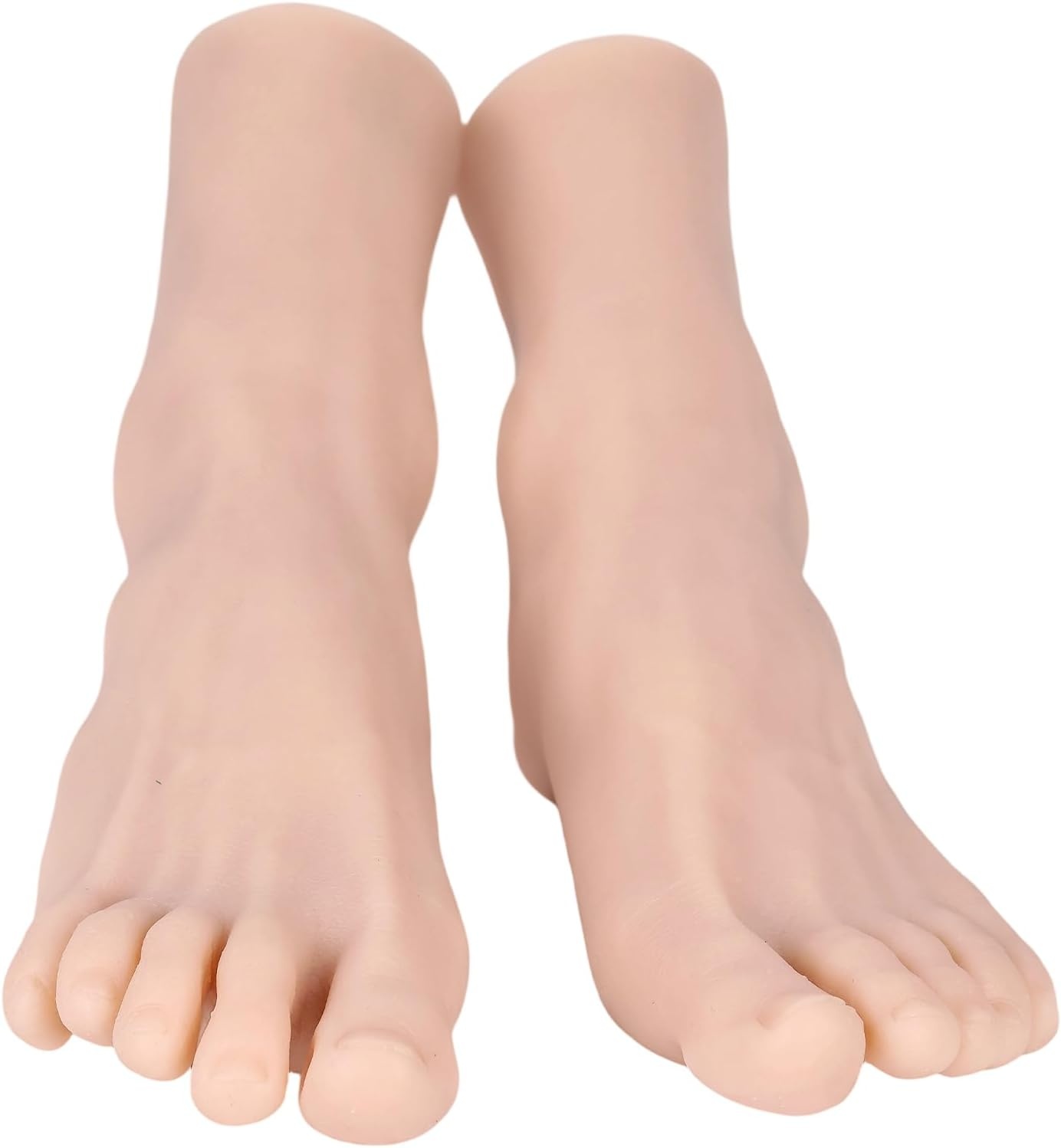 Silicone Kunstmatige Voet Nursing Mannequin Realistische 1:1 Restauratie Flexibele Zachte Oefenmodel Display Juwelen Prosthetiek Manicure Kunstcollectie (Vrouwelijke, Licht, Links)
