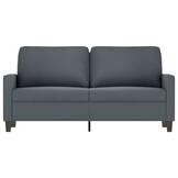 vidaXL Tweezitsbank 140 cm fluweel donkergrijs