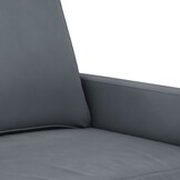 vidaXL Tweezitsbank 140 cm fluweel donkergrijs