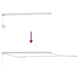 Markies Handmatig Wit 4,5 × 3,5 m Metaal