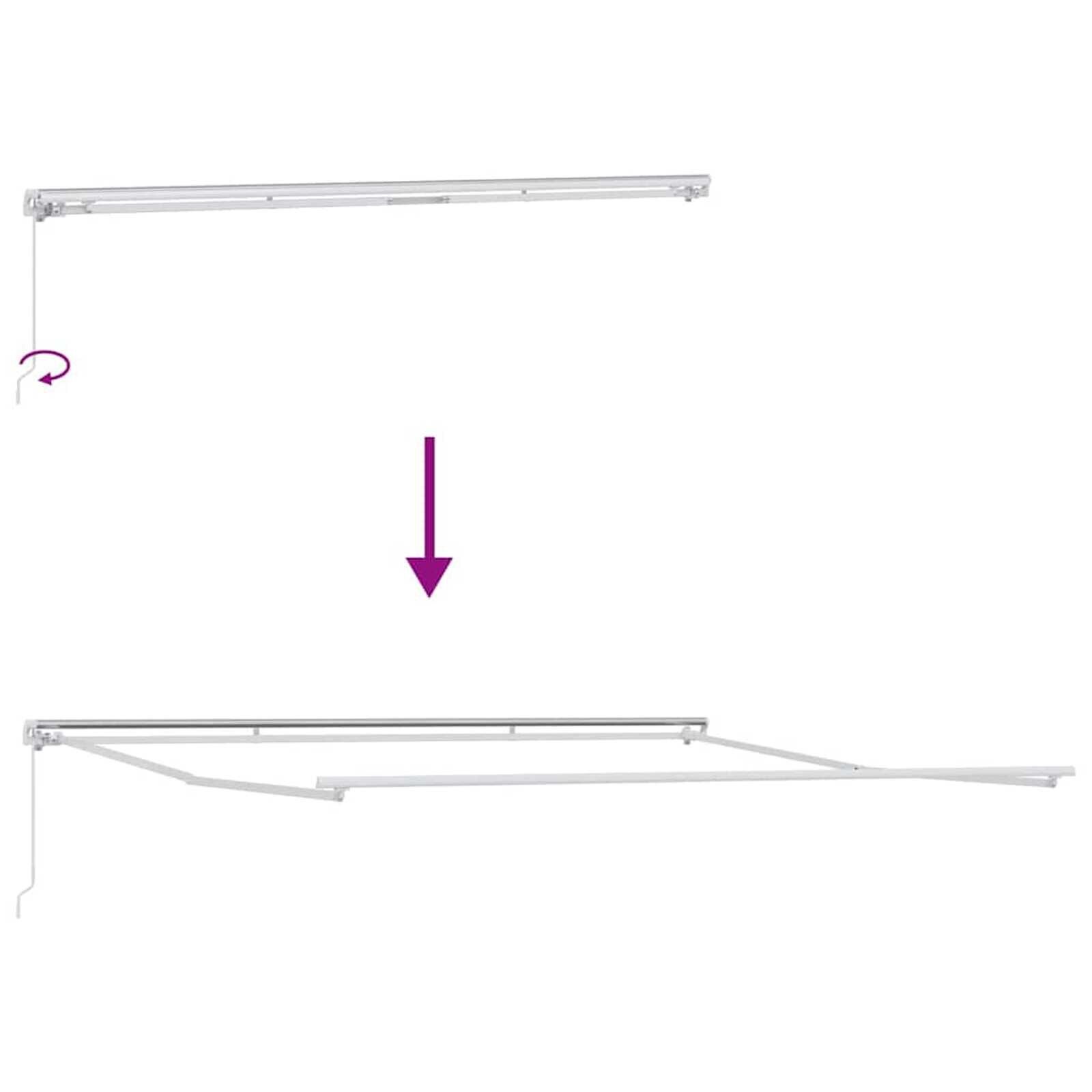 Markies Handmatig Wit 4,5 × 3,5 m Metaal