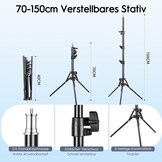 Softbox LED 85W met Afstandsbediening Verstelbaar 2700-6400K 40x40cm - Maat 1 x 40 x 40 cm Softbox 85 W