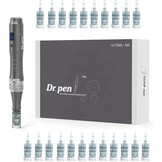 Dr.pen Microneedling, Professionele Ultima M8 Draadloze Micro Microneedling Pen met 12 Stks 16 Pin & 10 Stks 36 Pin Vervangende Cartridges Naalden, Magic Skin Care Kit voor Gezicht Neck Body