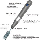 Dr.pen Microneedling, Professionele Ultima M8 Draadloze Micro Microneedling Pen met 12 Stks 16 Pin & 10 Stks 36 Pin Vervangende Cartridges Naalden, Magic Skin Care Kit voor Gezicht Neck Body